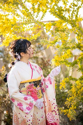 浜松 成人式前撮り リリィ ガーデン撮影可能のスタジオ