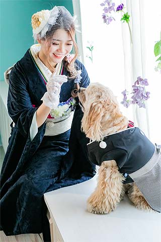 浜松 成人式前撮り リリィ ペットとの撮影も可能