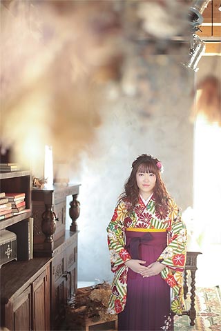 浜松 卒業式袴前撮り リリィ 豊富な撮影シーン