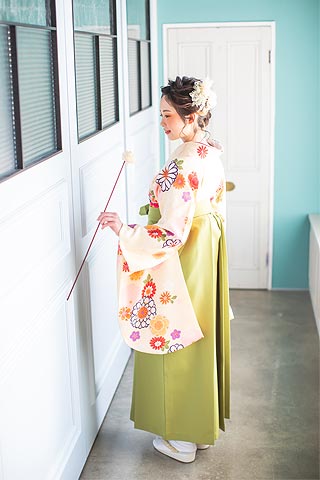 浜松 卒業式袴レンタル リリィ 卒業式の着物（レトロ）