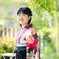 浜松 小学生袴 写真撮影 リリィ 卒業式のジュニア袴（黒）