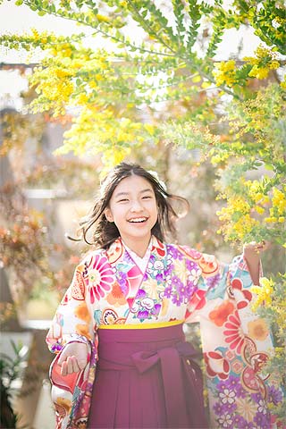 リリィ浜松 卒業式ジュニア袴の前撮り写真