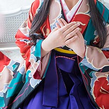 浜松 小学生 袴レンタル リリィ 定番柄のジュニア袴