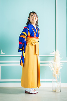浜松 静岡 小学生 袴レンタル リリィ 黄色のジュニア袴